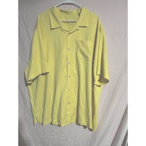 Tommy Bahama 2XL Yellow Botton‎ Up Beach Shirt